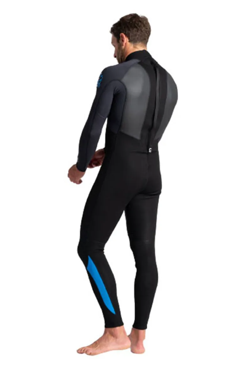 C-Skins Men's Element 3:2 Steamer Wetsuit Anthracite/Blue-3